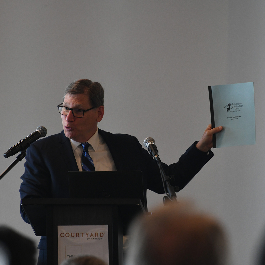 Steve Fleagle, presenting the CIO presentation at Tech Forum