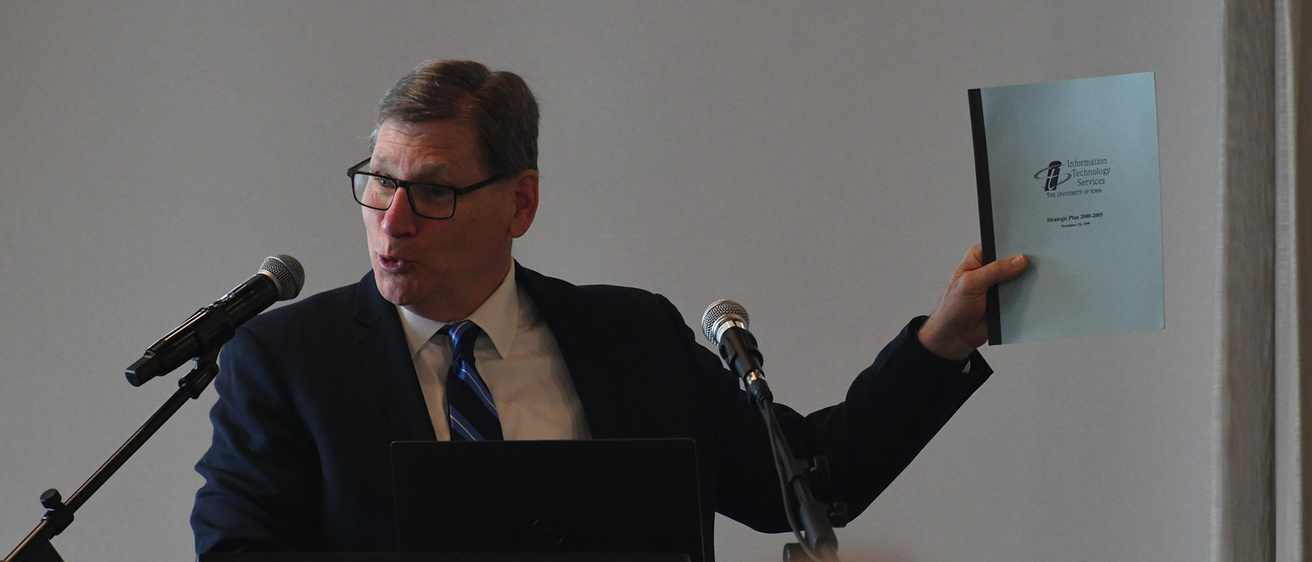 Steve Fleagle, presenting the CIO presentation at Tech Forum