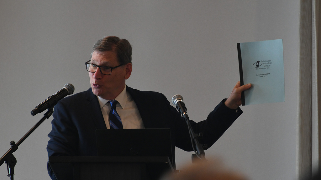 Steve Fleagle, presenting the CIO presentation at Tech Forum